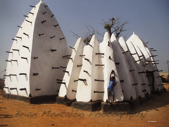 Mud mosque near Mole National Park