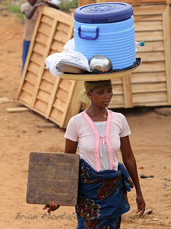 African Woman have necks of steel.