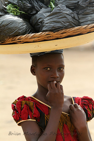Girl along the Benin Togo Border