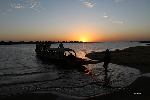 Sunset on Niger River