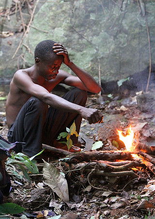 My guide Peter, who took be back into the mountains to try and find the rare Nigerian gorillas