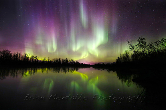 Aurora Flames,  Knik River