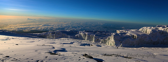 remaining glacier on summit of kilmanjaro