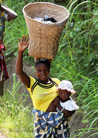 Multi-tasking.  When you think your life is hard. Go visit Western Africa.  You will feel fortunate.