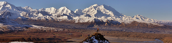 70 percent of the year Mount McKinley in behind clouds.