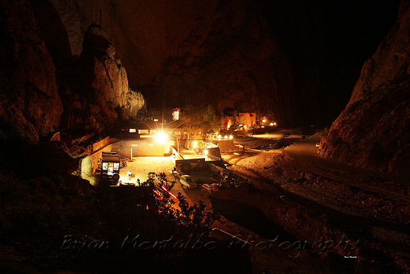 Nighttime, in Todra Gorge